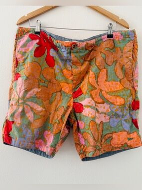 Vans Men’s Reversible Floral Denim Shorts